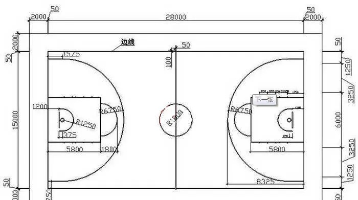 三人制篮球场地标准尺寸图解及规格要求-第2张图片-www.211178.com_果博福布斯